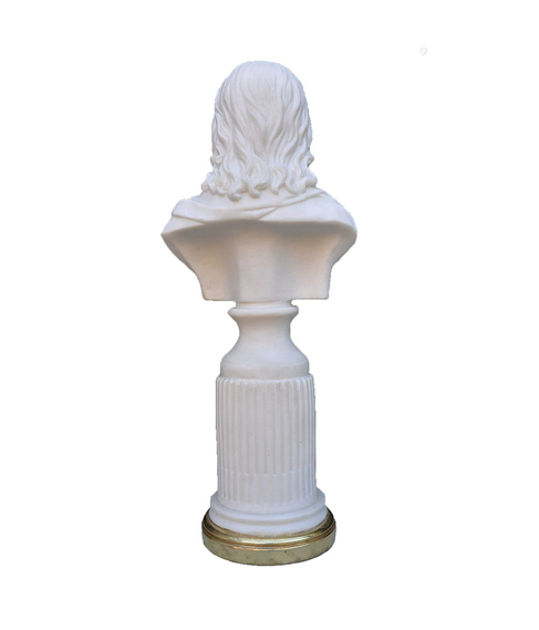 imagem de Busto Decorativo de Jesus com Base Dourada Mdio 35cm - BML001