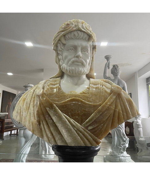 imagem de Busto em Mrmore de Hrcules IV 80cm - BMP036