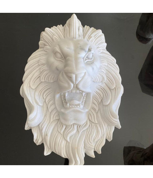 imagem de Cara de Leo em Mrmore 45cm - VRMP327
