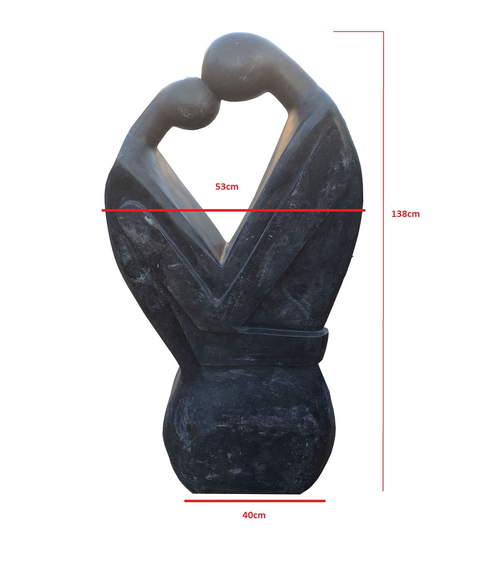 imagem de Escultura Abstrata de Casal 115cm - VRMP216