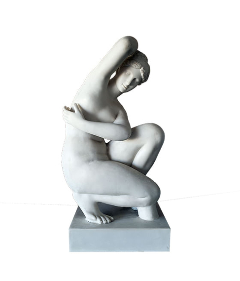 imagem de Escultura Afrodite Agachada 78cm - EML165 - ACABOU