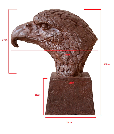 imagem de Escultura Cabea de guia 45cm - VRF175