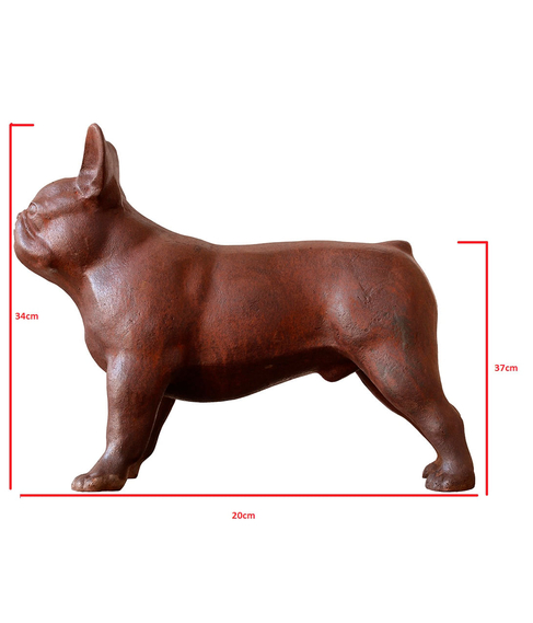 imagem de Escultura Cachorro Bulldog Francs 34cm - VRF268