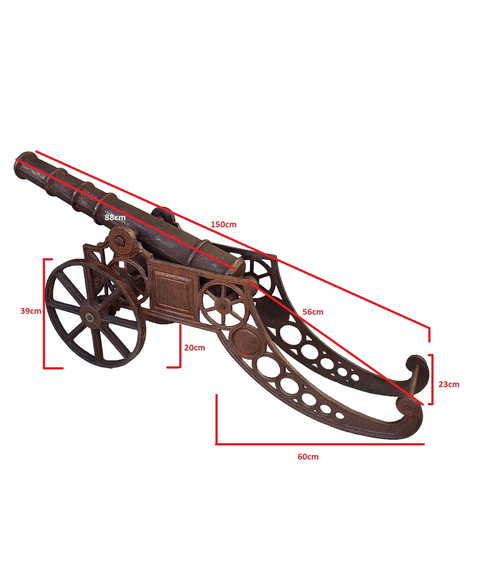 imagem de Escultura Canho Ferro 51cm - VRFF211