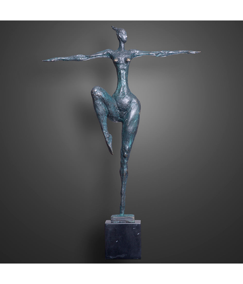 imagem de Escultura Danarina European 1 By Milo 51cm - EBZ306-ACABOU