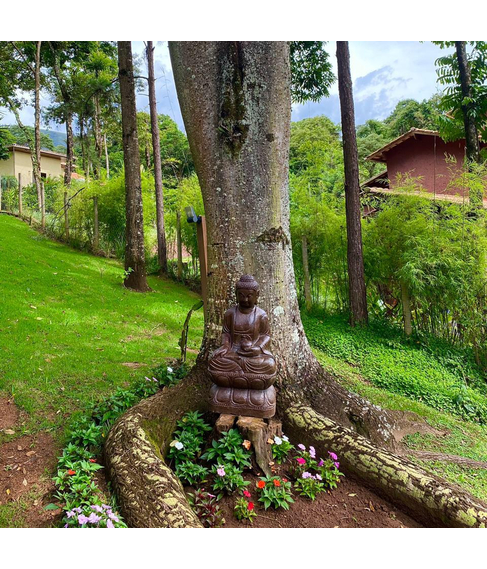 imagem de Escultura de Buda Sentado Ferro Fundido 95cm - EF238