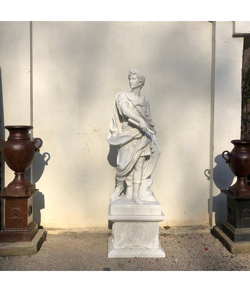 imagem de Escultura de Jlio Cesar Mrmore 180 + 50cm Base - EMP524