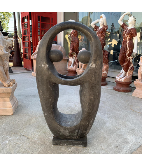 imagem de Escultura de Mrmore Belga Casal Bourgeois 102cm - VRMP226-ACABOU