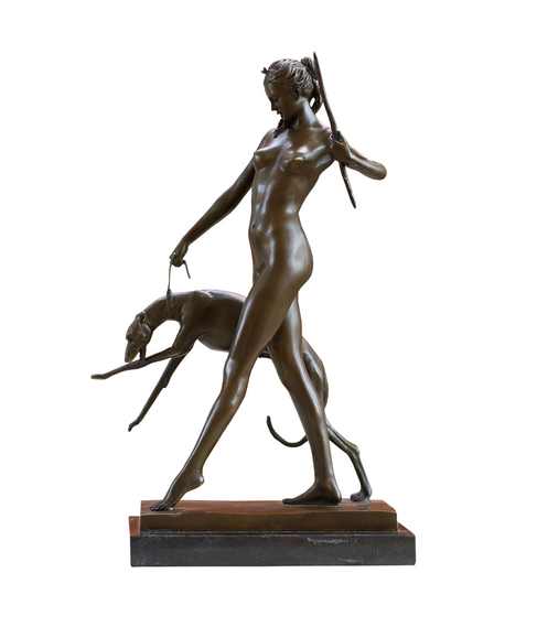 imagem de Escultura Diana Caadora Mccartan 32cm - EBZ320