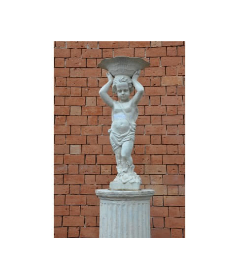 imagem de Escultura Menino com Pote 103cm - EF140