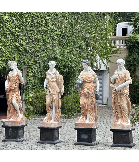 imagem de Escultura Quatro Estaes do Ano Rosa 160cm - EMP426