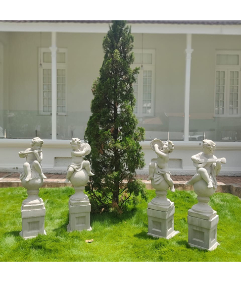imagem de Escultura Querubim Prato 105cm - EC437
