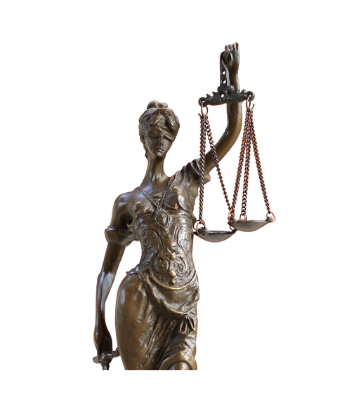 imagem de Esttua da Justia em Bronze Pequena 24cm - EBZ300