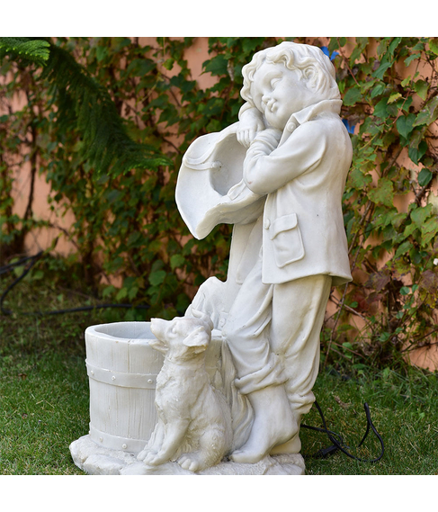 imagem de Fonte Menino e Cachorro 75cm - FML075