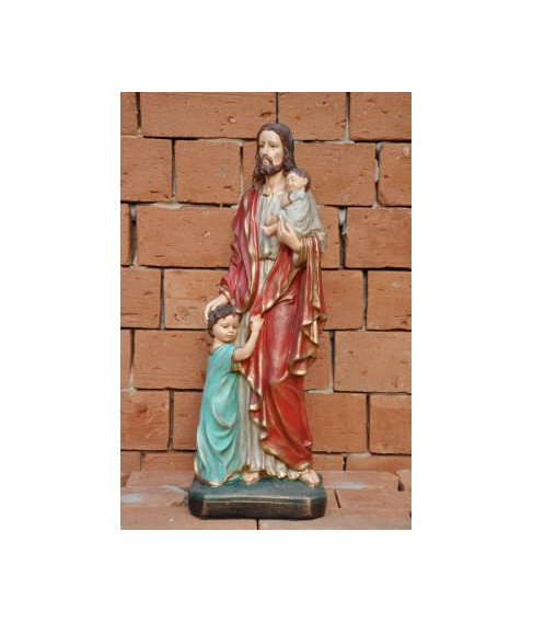 imagem de Imagem Jesus com Criana no Colo 60cm - IR060