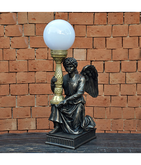 imagem de Luminria Anjo Ajoelhado Direita 71cm - EPR179-ACABOU