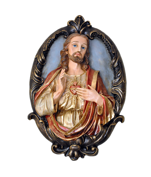 imagem de Placa Sagrado Corao de Jesus 40cm - IR108